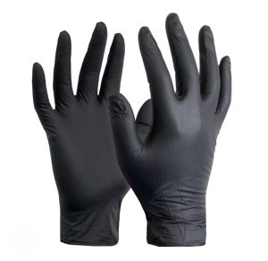 APLIKACIJSKE NITRILNE RUKAVICE - CRNE - 100 KOM